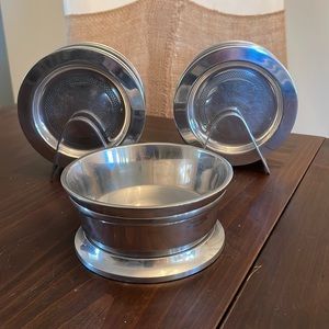 Pottery Barn set of 8 coasters and wine coaster